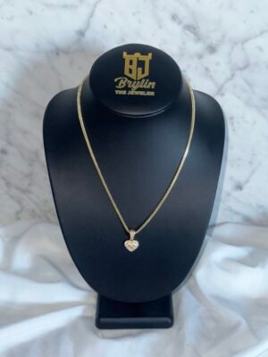 FRANCO CHAIN ​​WITH HEART PENDANT