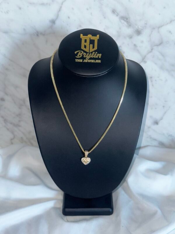 FRANCO CHAIN ​​WITH HEART PENDANT