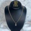 FRANCO  CHAIN WITH LETTER( C )PENDANT