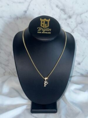 FRANCO  CHAIN WITH LETTER( F )PENDANT