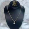FRANCO CHAIN WITH FLOWER PENDANT