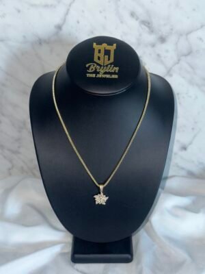 FRANCO CHAIN WITH FLOWER PENDANT