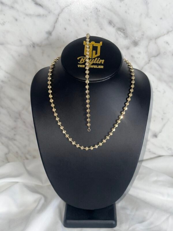 MOON CUT CHAIN AND BRACELET