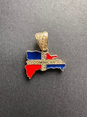 DOMINICAN REP. MAP PENDANT