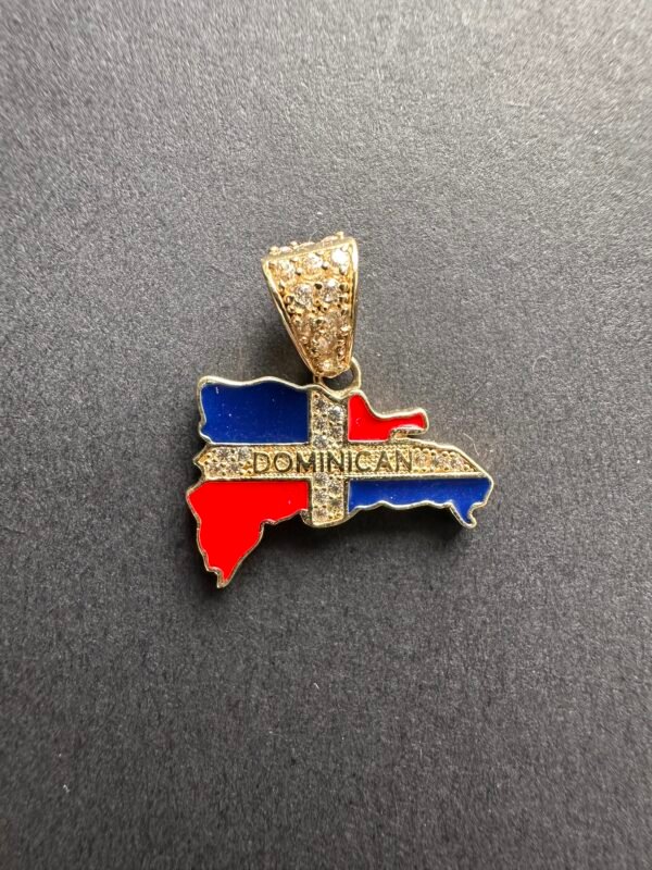 DOMINICAN REP. MAP PENDANT