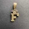 FRANCO  CHAIN WITH LETTER( F )PENDANT
